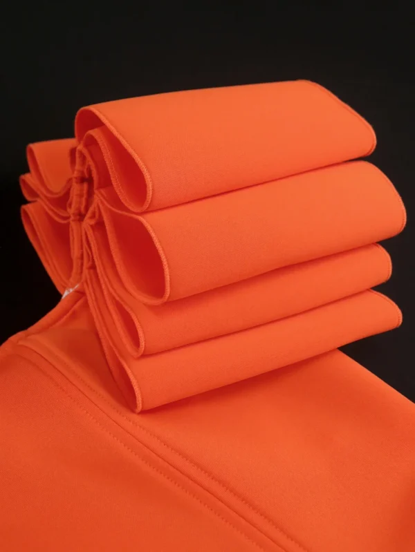Orange Backless Off-Shoulder Mini Dress For Sexy Party Proms - Image 3