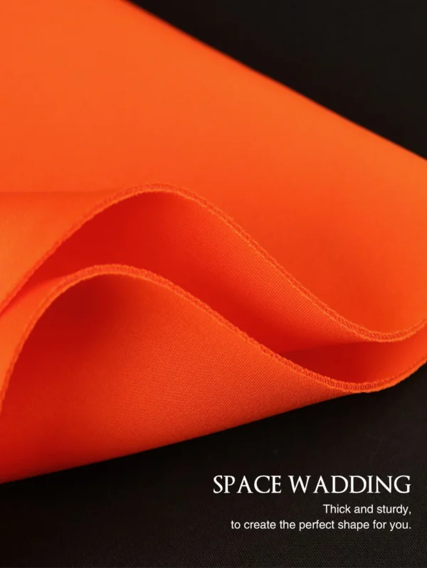 Stylish Orange Sheath Bodycon Ruffle Flower Party Prom Dress 4XL - Image 6